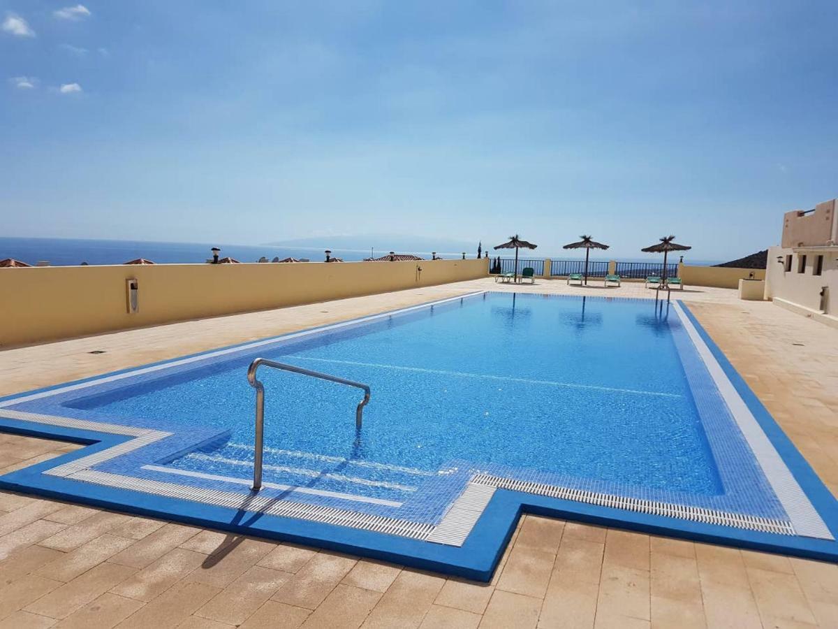 Villa Roque Del Conde With Fantastic Sea View, Terrace, Pool, Wifi, Sat-Tv, Garage Costa Adeje  Buitenkant foto