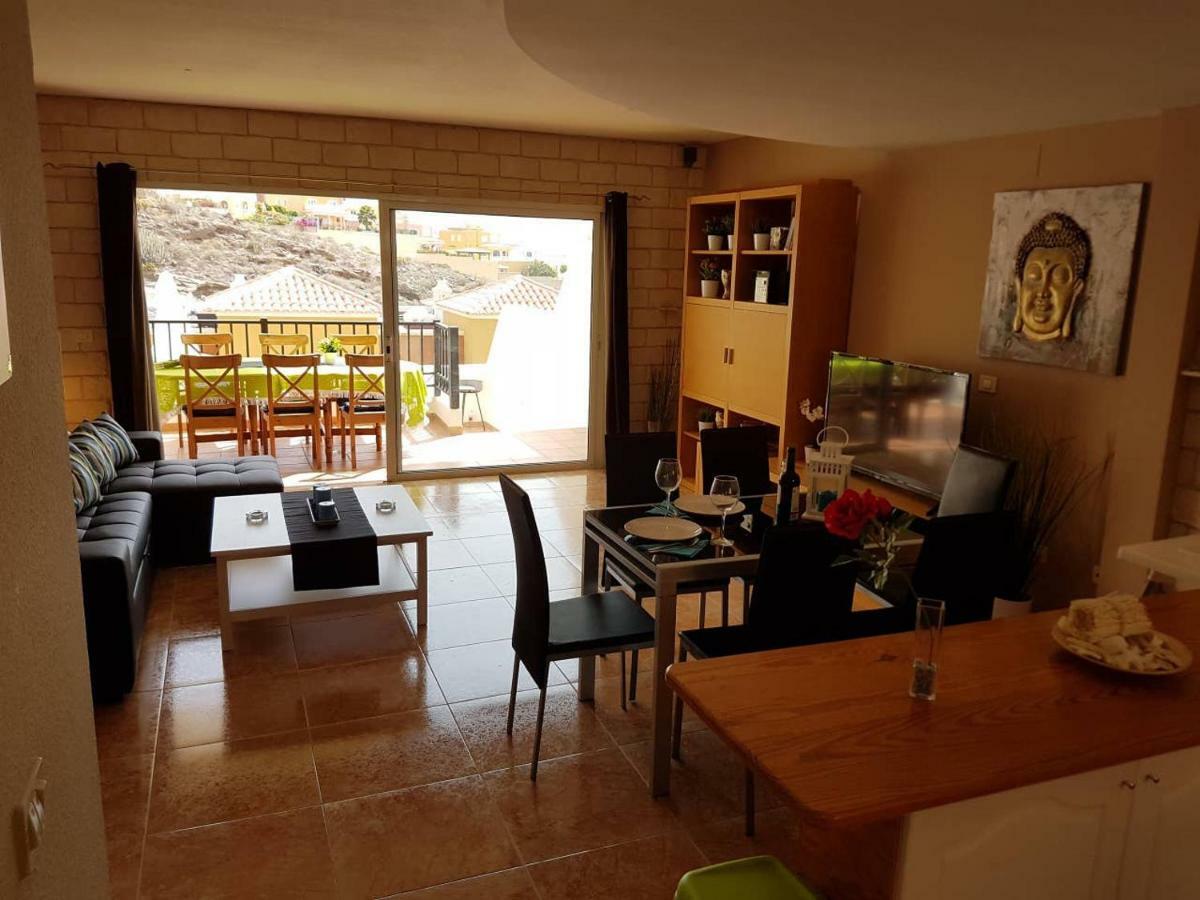 Villa Roque Del Conde With Fantastic Sea View, Terrace, Pool, Wifi, Sat-Tv, Garage Costa Adeje  Buitenkant foto
