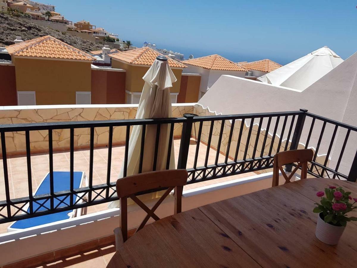 Villa Roque Del Conde With Fantastic Sea View, Terrace, Pool, Wifi, Sat-Tv, Garage Costa Adeje  Buitenkant foto